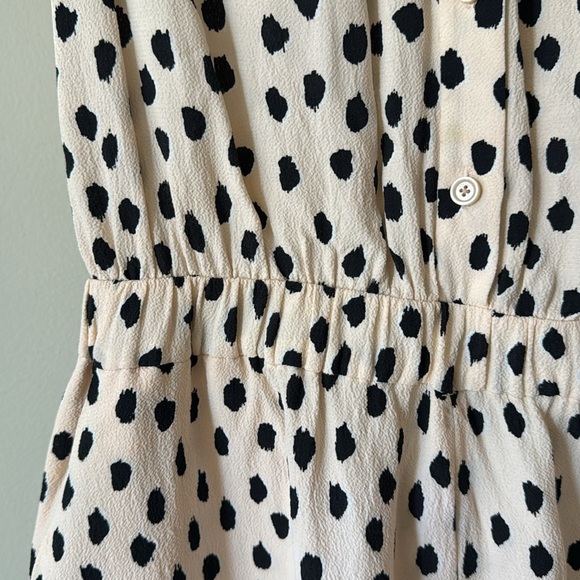 Kate Spade New York Leopard Dot Crepe Romper Size 4 - Picture 9 of 9